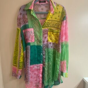 AKIRA Multicolor Paisley Shirt